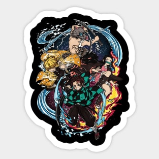 DS team fight form Sticker